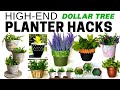 10 CHIC But CHEAP Dollar Tree PLANTER HACKS/DIY HIGH END PLANTER HACKS/Dollar Tree DIYS