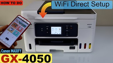 Canon MAXIFY GX-4050 WiFi Direct Setup ( Wireless Direct Setup) !!
