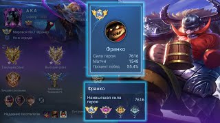 КАК ИГРАЕТ ТОП 1 МИРА ФРАНКО (2024) - MOBILE LEGENDS: BANG BANG #mlbb #mobilelegends #франко