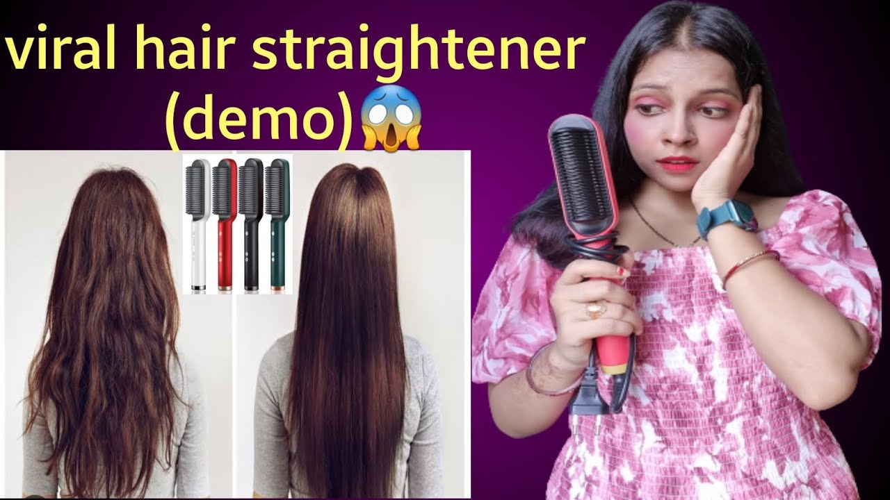 Meesho hair straightener comb review 😱//shorts viral comb meesho 