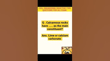 Civil Engineering Objective Type Questions and Answers #viral #objective #mcq
