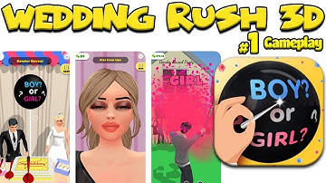 Wedding Rush - 3D Game - Plan The Best Wedding Party! - Gameplay Review iOS/Android