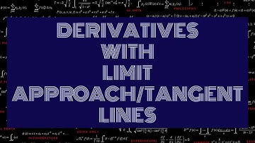 DERIVATIVE OF A FUNCTION/TANGENT LINES