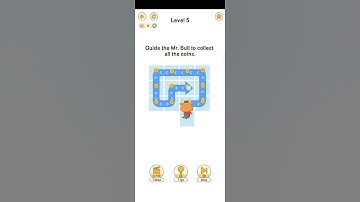 Brain Go 2 Coin Master Level 5 | Brain Go 2 Guide the Mr. Bull to collect all the coins.