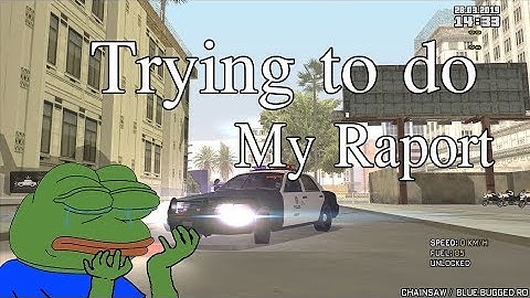 When i try to do my raport in SF Police Departement. [SAMP]