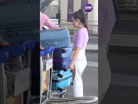 Urfi Javed flaunts her cut-out pants and lavender tied up top at the airport || DNP ENTERTAINMENT