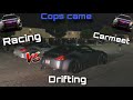 Lit car meet turns into drag racing...