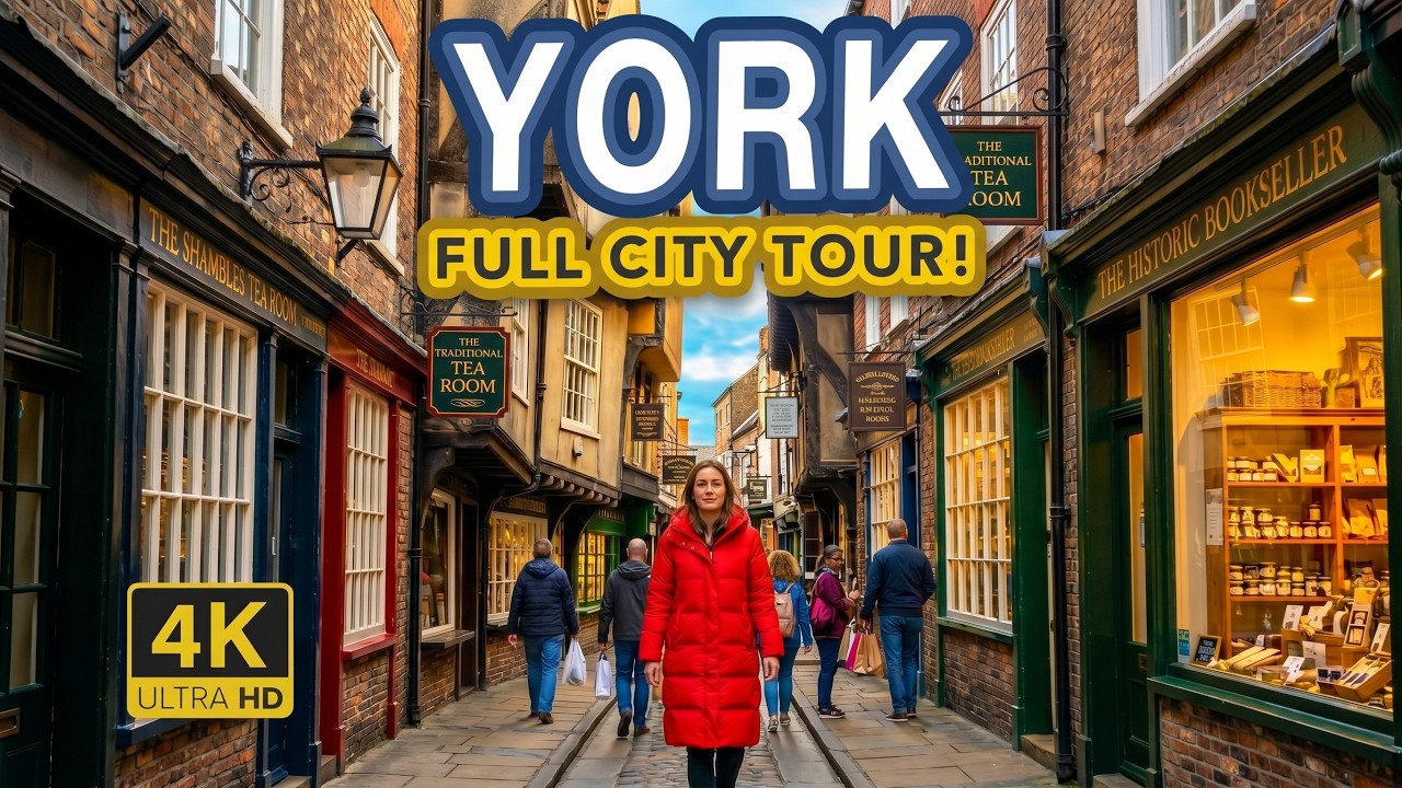 YORK England | A Cinematic Walking Tour of England’s Best City (4K)