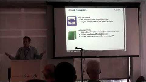 Speech Recognition Lightning Talk - Google and AAAI 2011