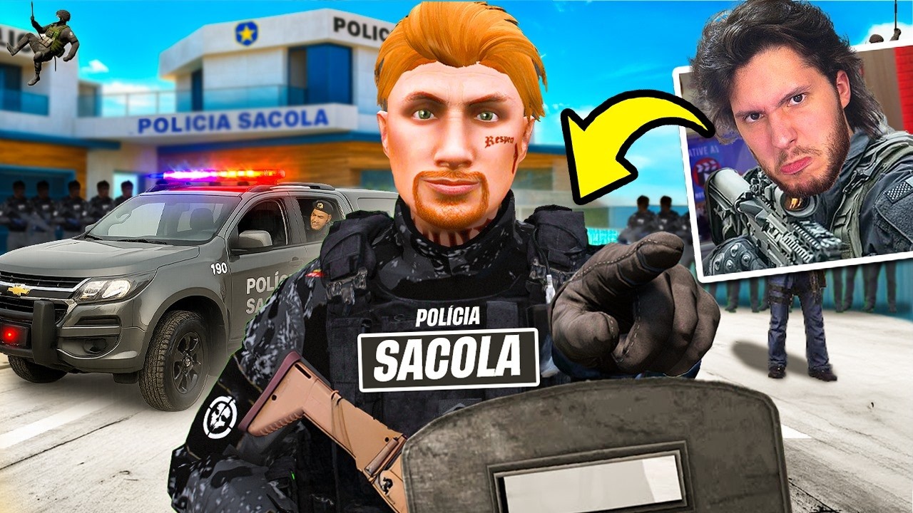 CRIEI MINHA PROPRIA POLICIA NO GTA 5 RP!!
