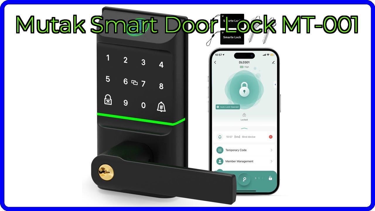 REVIEW (2026): Mutak Smart Door Lock MT-001. ESSENTIAL details. - YouTube