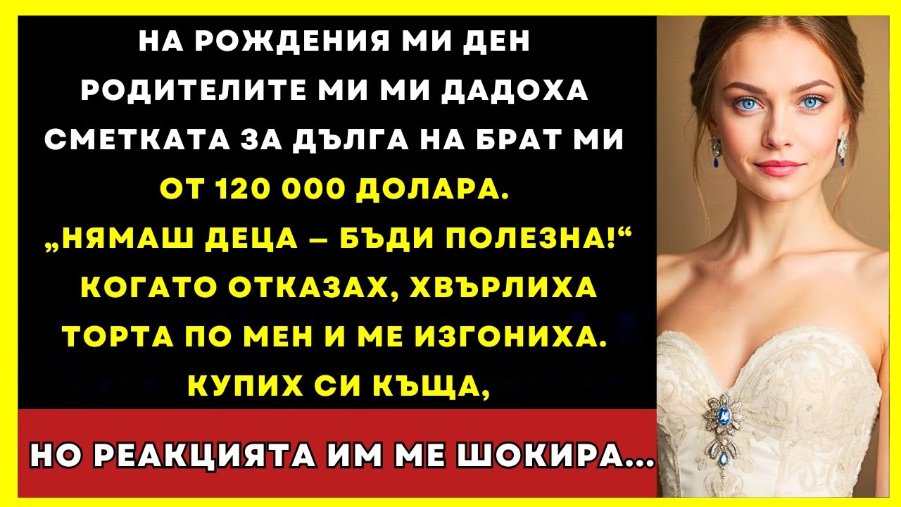 На Рождения Ми Ден Родителите Ми Ми Дадоха Сметка За Дълга на Брата – 240 000 Лв. Когато Отказах...