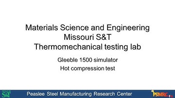 Compression test in Gleeble 1500