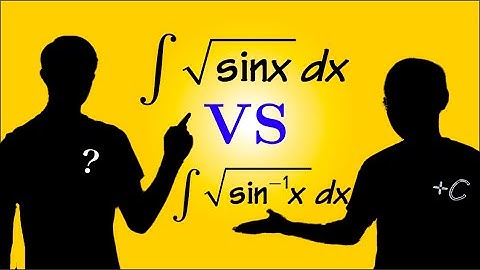 Integral of sqrt(sin(x)) vs integral of sqrt(sin^-1(x))