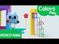 Learn colors with Miniforce | Rolling ball sculpture | Marble run |  Mini-Pang TV 3D Play