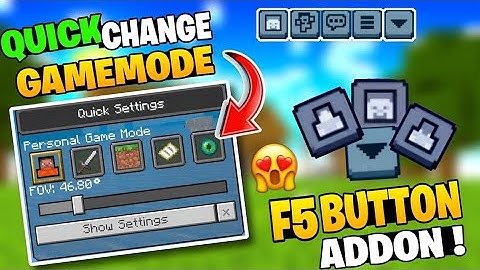 F5 Button🤩 Addon For Minecraft Pe 1.20+ || Resource Pack Change Camera Angle In One Click! 😱 #mcpe