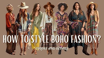 How to Style Boho Fashion Colors and Details. Boho Fashion Style Guide: Embracing Colors and Details