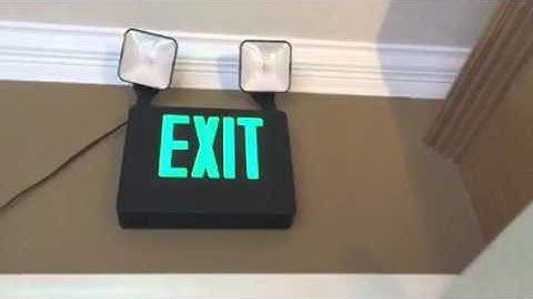 Exit sign setup 8