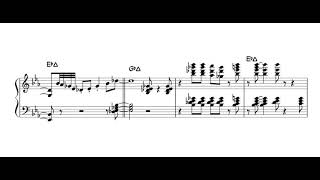 Oscar Peterson - Night and Day - Complete piano transcription (with PDF)
