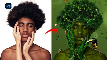How to Create Human-Plant Digital Art in Photoshop