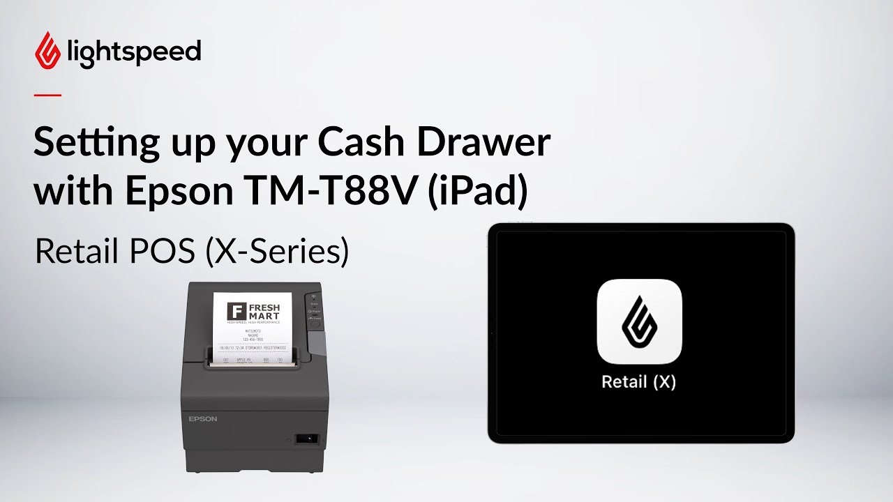 Setting up your Cash Drawer with Epson TMT88V (iPad) YouTube