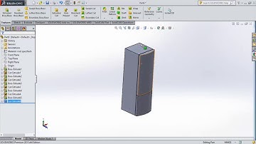 Project 1: SolidWorks Tutorial: Part for Kitchen 11, Fridge