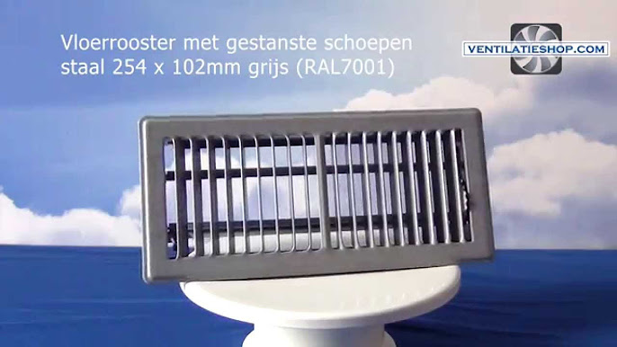 Vloerroosters met gestanste schoepen - Ventilatieshop.com - YouTube