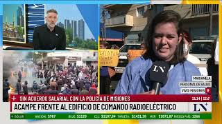 Protesta policial en Misiones: se sumaron docentes, personal de la salud y judiciales
