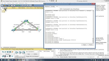CCNA3 3.2.1.3 Packet Tracer   Configuring EtherChannel