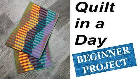 DOUBLE BARGELLO MADNESS! Easy Beginner Patchwork Table Runner using Interleave Technique