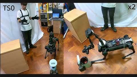 Teleoperation of a Legged Manipulator for Item Disposal