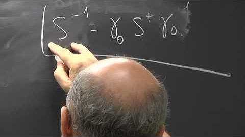 Relativistic Quantum Mechanics - Lecture 16 of 18