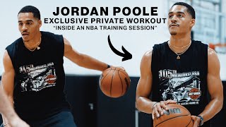 Golden State Warrior Jordan Poole  Full INTENSE Private Workout