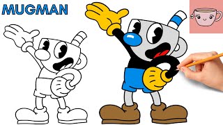 How To Draw Mugman | Step By Step Drawing Tutorial