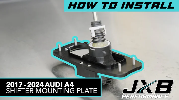 Audi B9 A4 Manual Shifter Mounting Plate Install | JXB Performance (B9006A0)