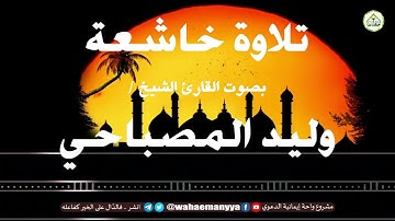 تلاوة عذبة خاشعة من سورة الزمر للقارئ الشيخ وليد المصباحي