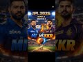 MI 🆚 KKR 🔥 IPL 2026 Day 2 Match 2 | Who Will Win? 🤯