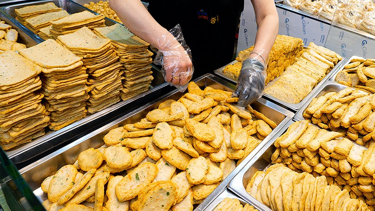 현란한 손기술! 최강 어묵 달인이 만드는? 수제 핫바 4종 #shorts - Amazing skills of Fish Cake Master / Korean street food