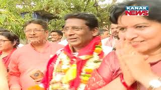 BJP Bhubaneswar-Central Assembly Seat Candidate Jagannath Pradhan Files Nomination For 2024 Election