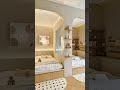 A small-home lifesaver: arched doorway + warm lights = two cozy sleep spaces🙂‍↕️🤍 #fyp #kidsroom