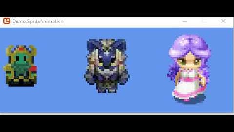 Easily load "RPG Maker" style character sheet animations in MonoGame