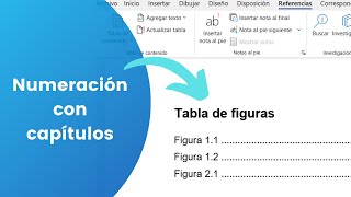 Índice de figuras automático con numeración de capítulo | Microsoft Word