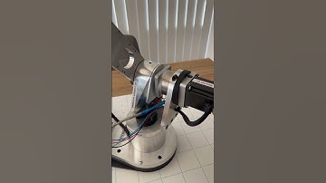 Joint 1 and 2 Rotation of a 6DOF robot arm #robotics #electronics