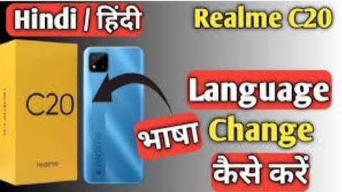 how to change language in realme c20. realme c20 language setting
