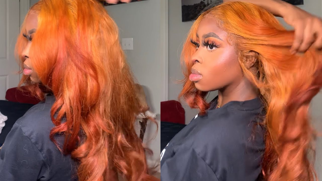 How I Got My Hair GINGER/ORANGE/COPPER/AUBURN| OMBRE HAIR DYE TUTORIAL ...