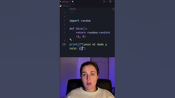 Simular un dado usando python!