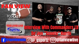 Interview with Washington  Commanders LB De&#39;Jon Scoota Harris