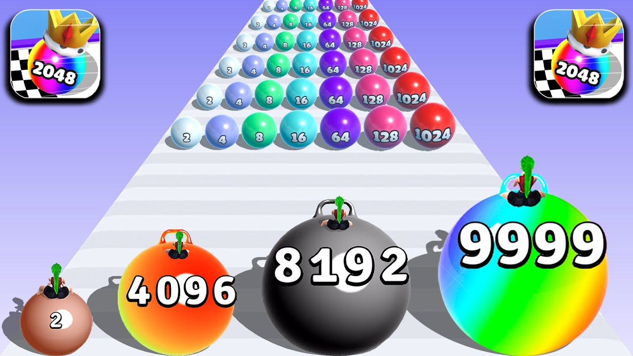 TikTok New Gameplay Video 2024: Merge Ball 2048, Ball Run 2048, Juice Run, Canvas Run ... ucyui