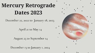 How to be successful this Mercury Retrograde in Capricorn 2023 ️  #astrology