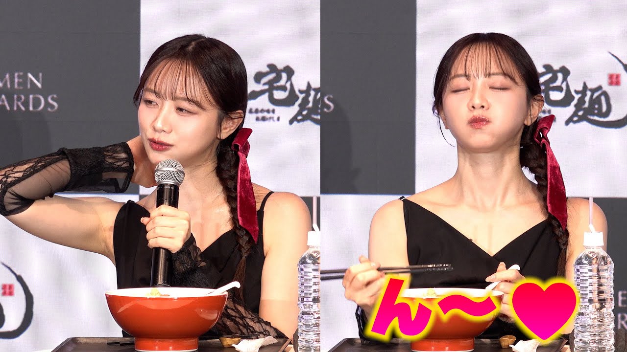 Mori Kasumi's expression as she tastes the 